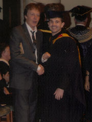 Craig with Sir Paul McCartney at his graduation from LIPA